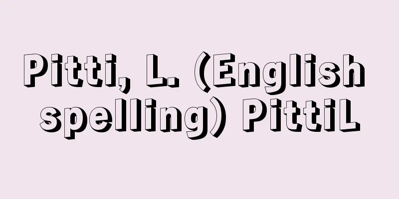 Pitti, L. (English spelling) PittiL