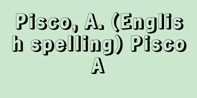 Pisco, A. (English spelling) PiscoA