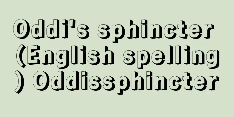 Oddi's sphincter (English spelling) Oddissphincter