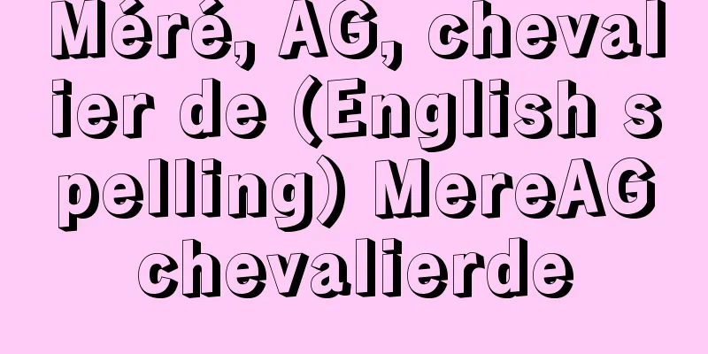 Méré, AG, chevalier de (English spelling) MereAGchevalierde