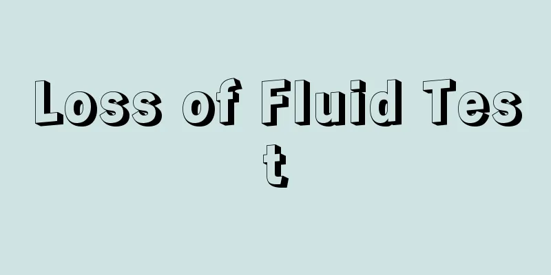 Loss of Fluid Test