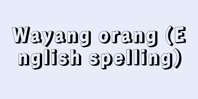 Wayang orang (English spelling)