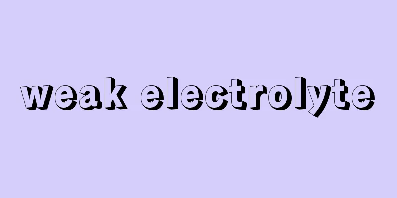 weak electrolyte
