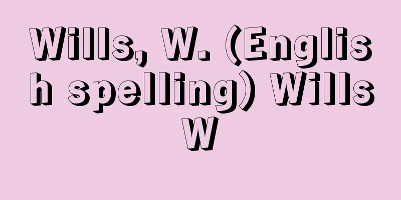 Wills, W. (English spelling) WillsW