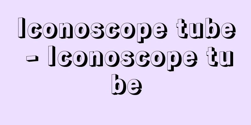 Iconoscope tube - Iconoscope tube