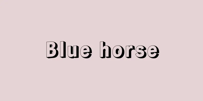 Blue horse