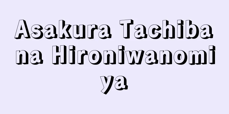 Asakura Tachibana Hironiwanomiya