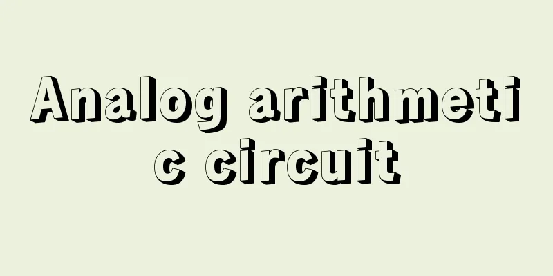 Analog arithmetic circuit