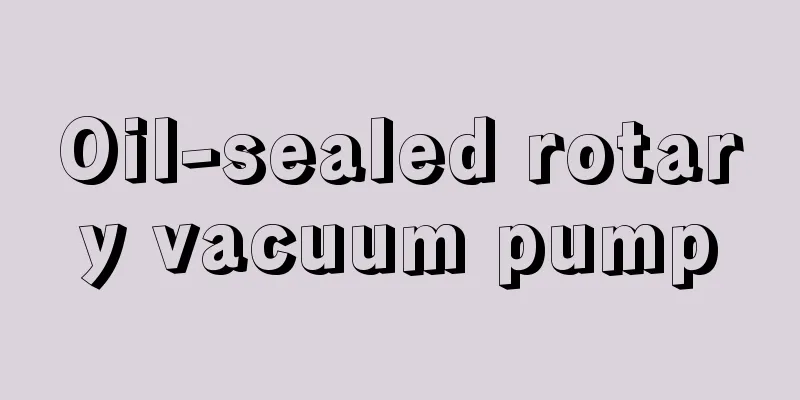 Oil-sealed rotary vacuum pump