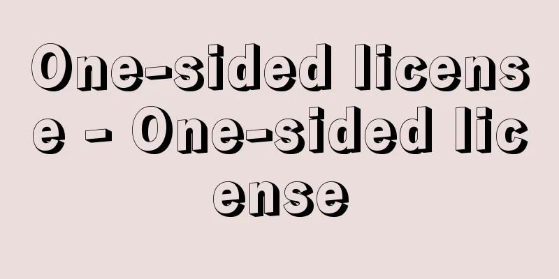 One-sided license - One-sided license