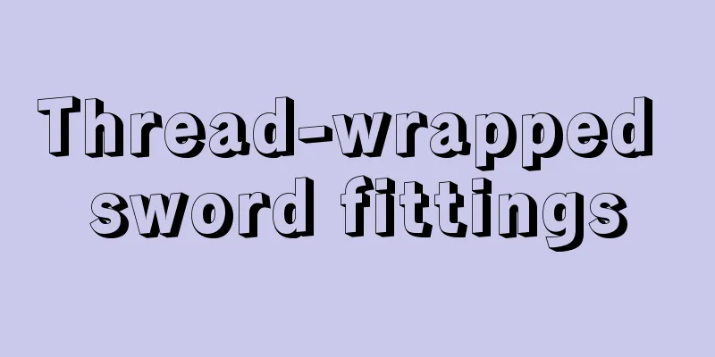 Thread-wrapped sword fittings
