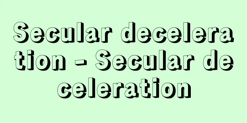 Secular deceleration - Secular deceleration