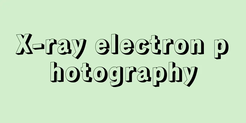 X-ray electron photography