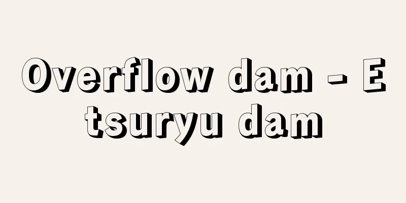 Overflow dam - Etsuryu dam