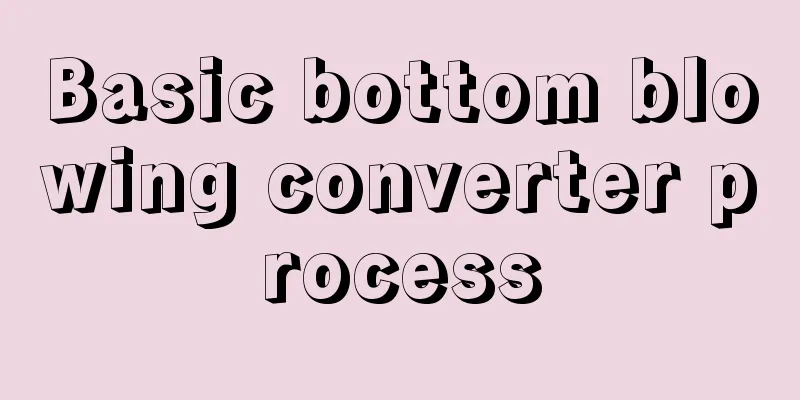 Basic bottom blowing converter process
