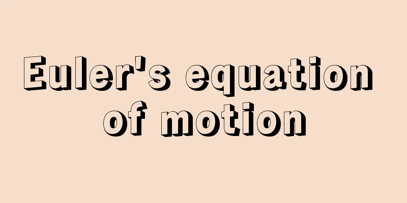 Euler's equation of motion