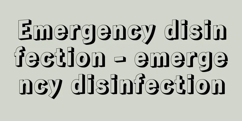 Emergency disinfection - emergency disinfection