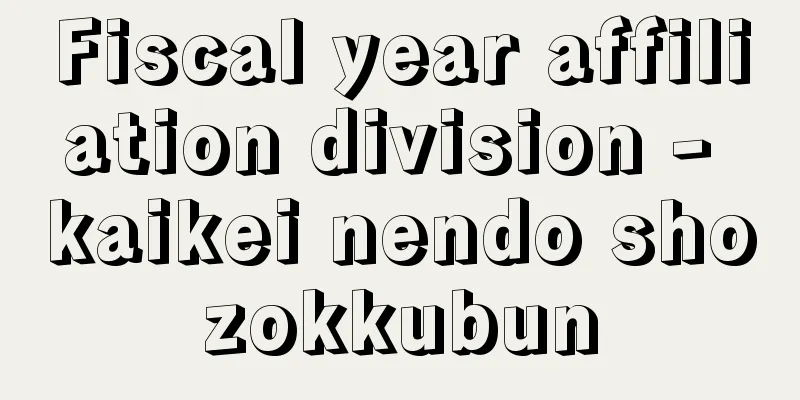 Fiscal year affiliation division - kaikei nendo shozokkubun