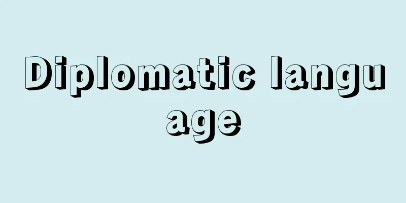 Diplomatic language
