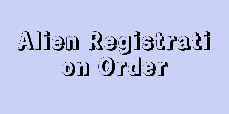 Alien Registration Order