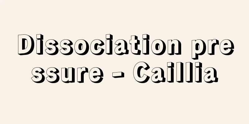 Dissociation pressure - Caillia