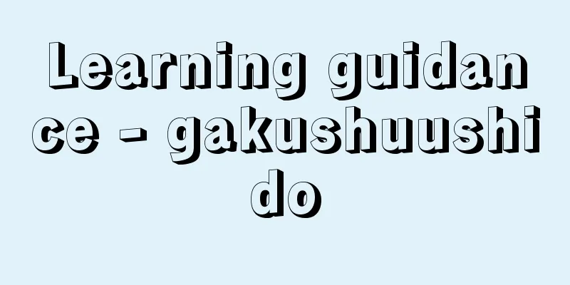 Learning guidance - gakushuushido