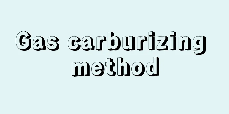 Gas carburizing method