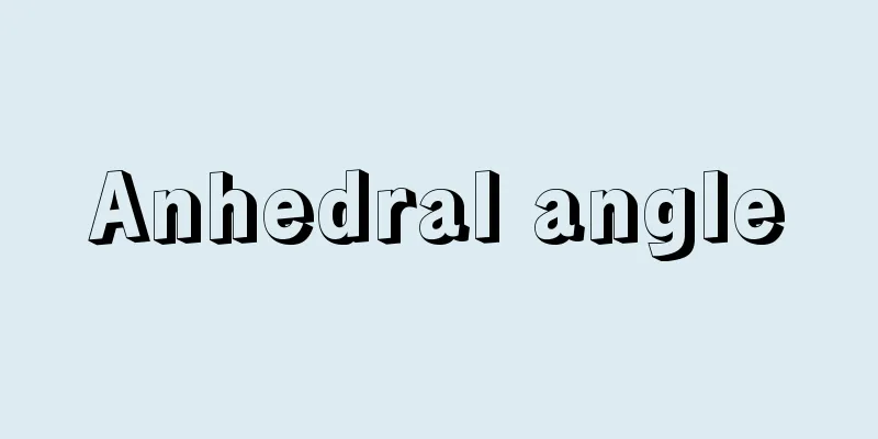 Anhedral angle