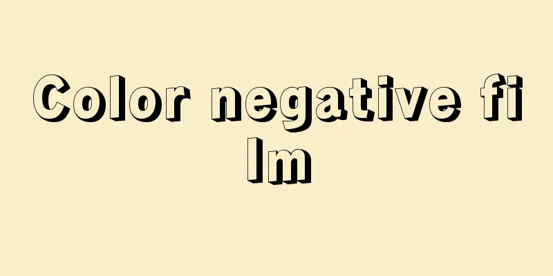 Color negative film