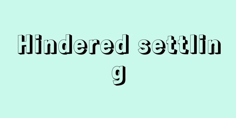 Hindered settling