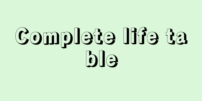 Complete life table