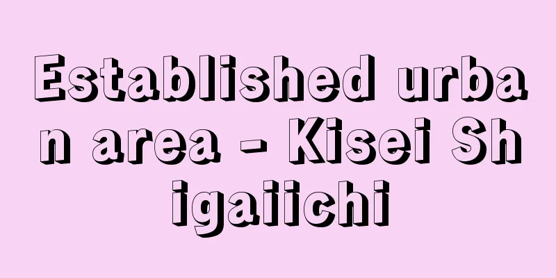 Established urban area - Kisei Shigaiichi