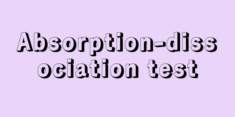 Absorption-dissociation test