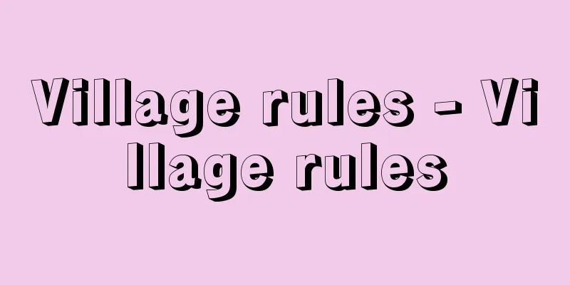 Village rules - Village rules