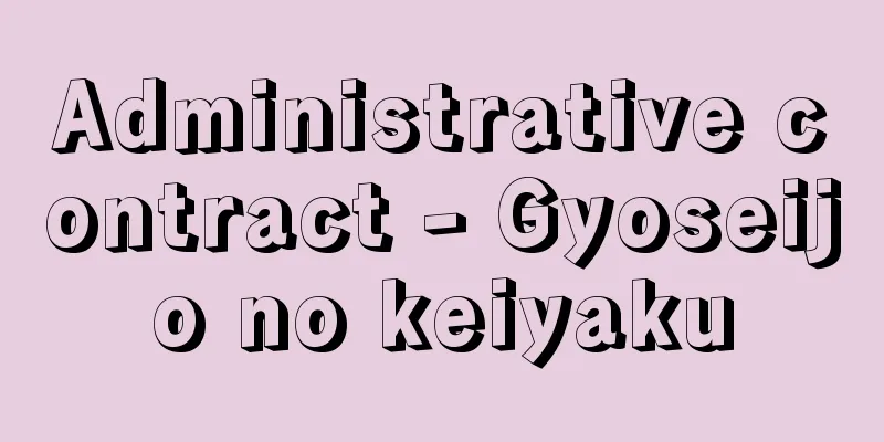 Administrative contract - Gyoseijo no keiyaku