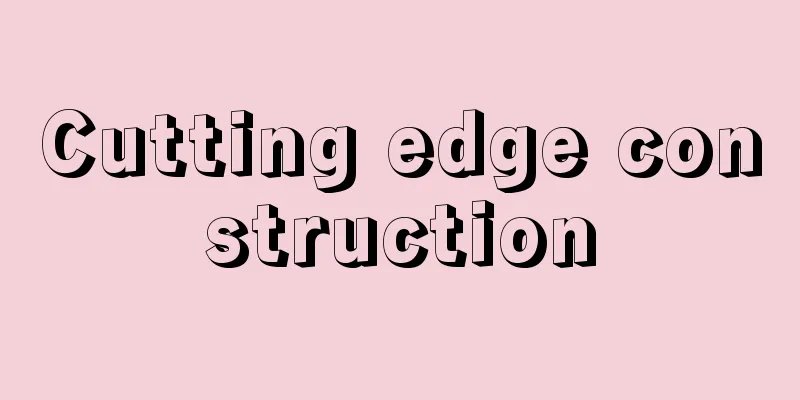 Cutting edge construction