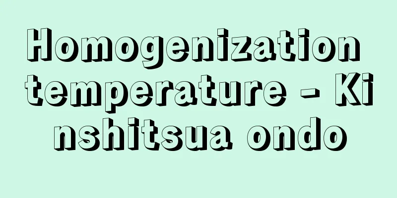 Homogenization temperature - Kinshitsua ondo